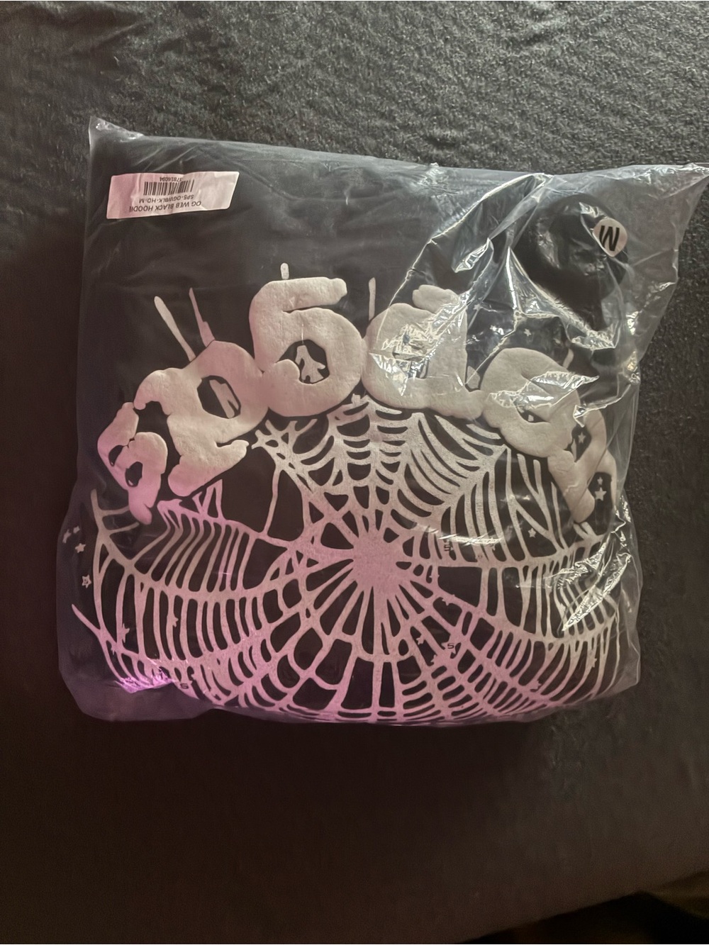 Men’s Black Spiderweb Graphic Hoodie